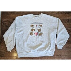 VTG Longaberger Baskets Embroidered Logo 90s Women's Crewneck Sweatshirt USA 2X